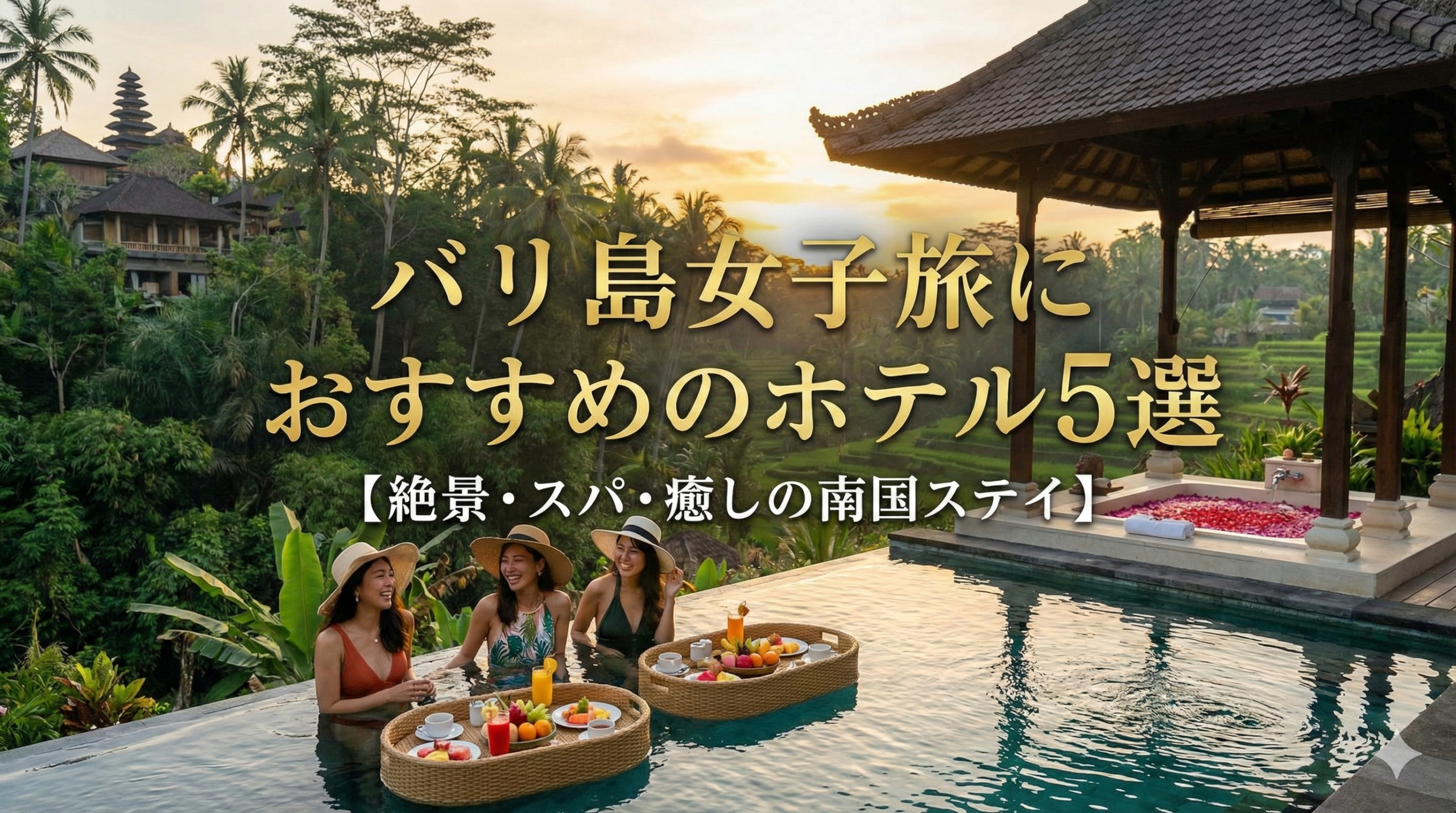 バリ島女子旅におすすめの癒しホテル