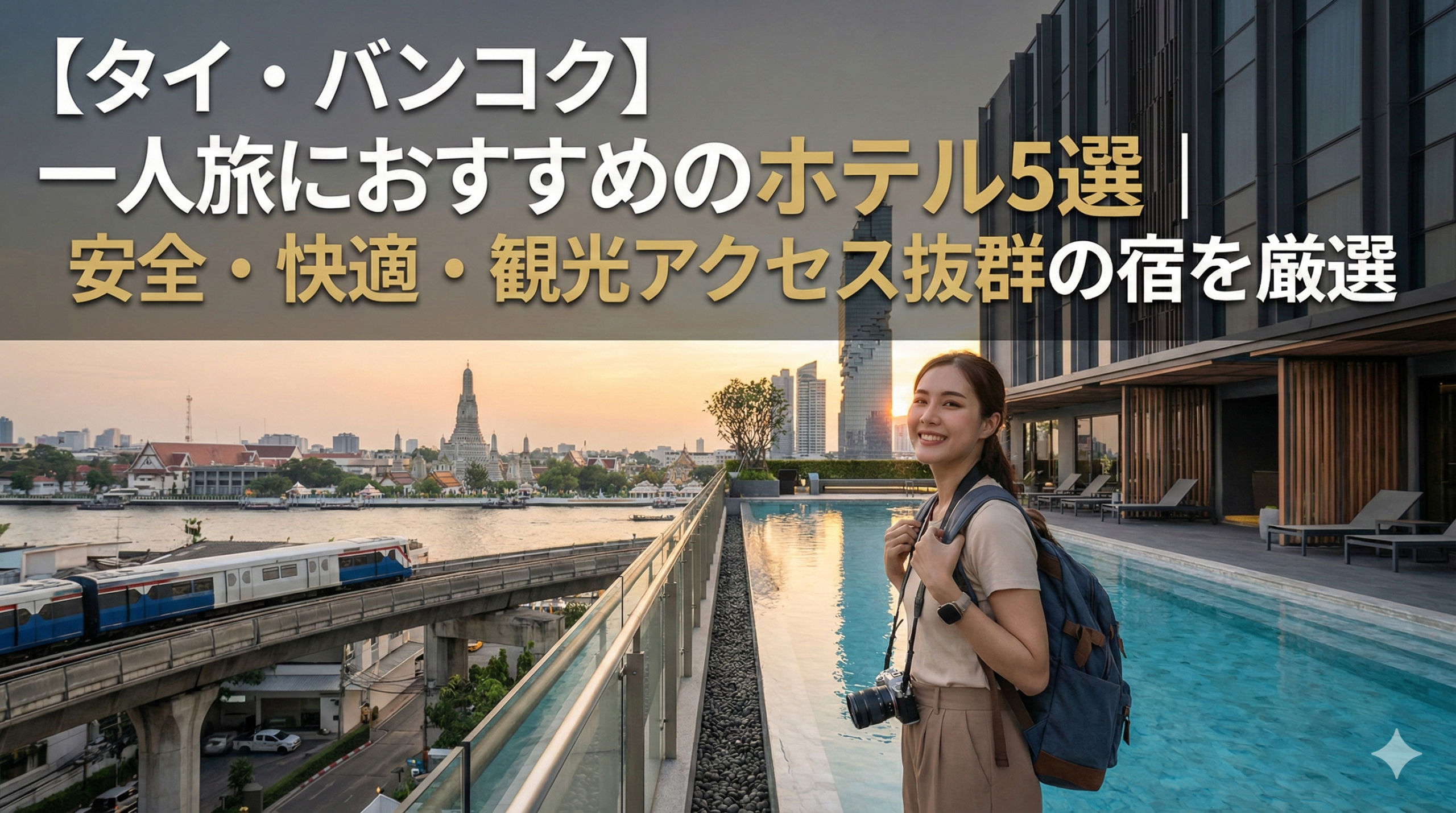 バンコクで一人旅に最適なおすすめホテル5選の紹介バナー