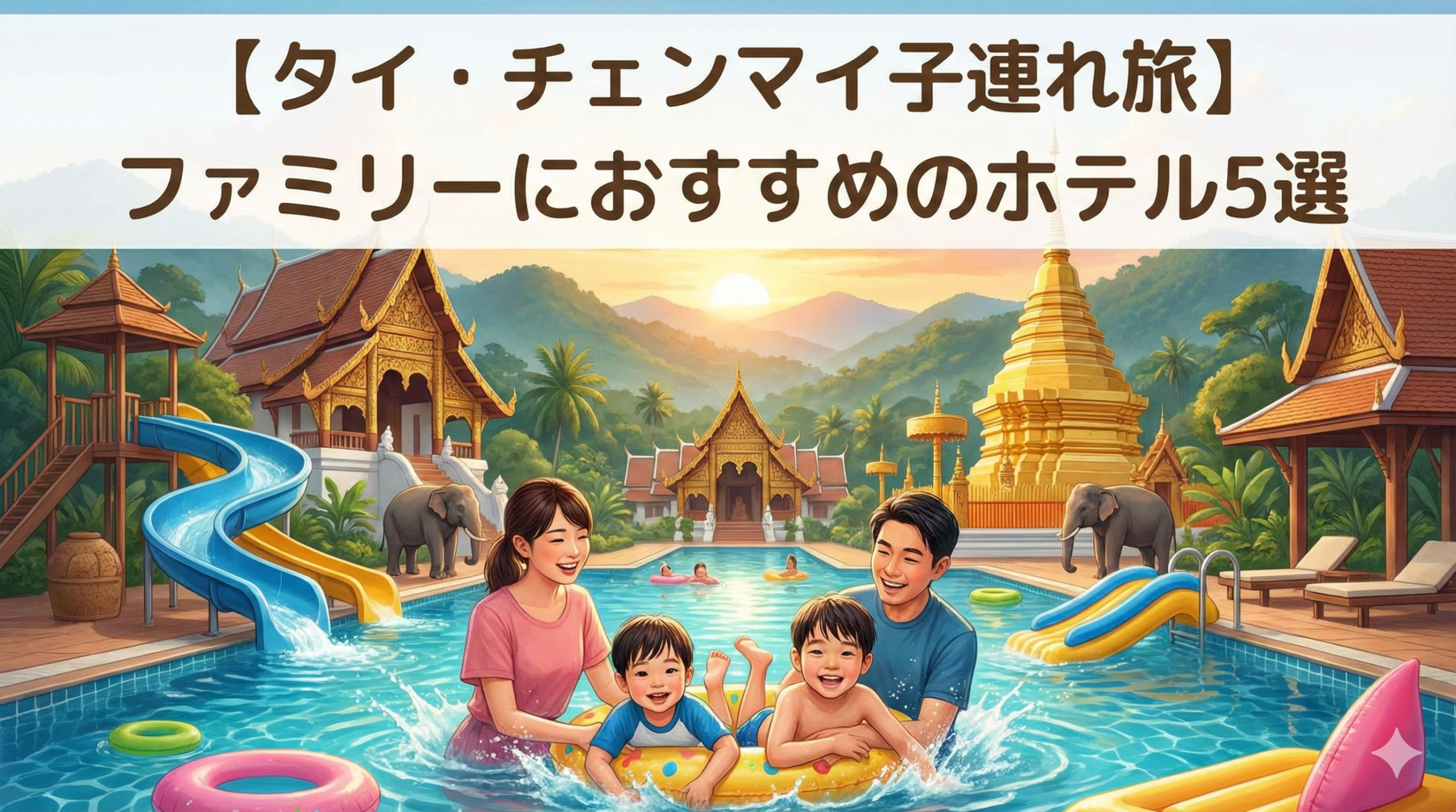 チェンマイ 子連れホテル ファミリー向け宿泊先イメージ